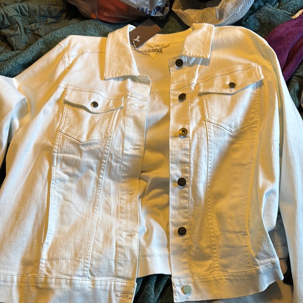 Women's White Denim Jacket